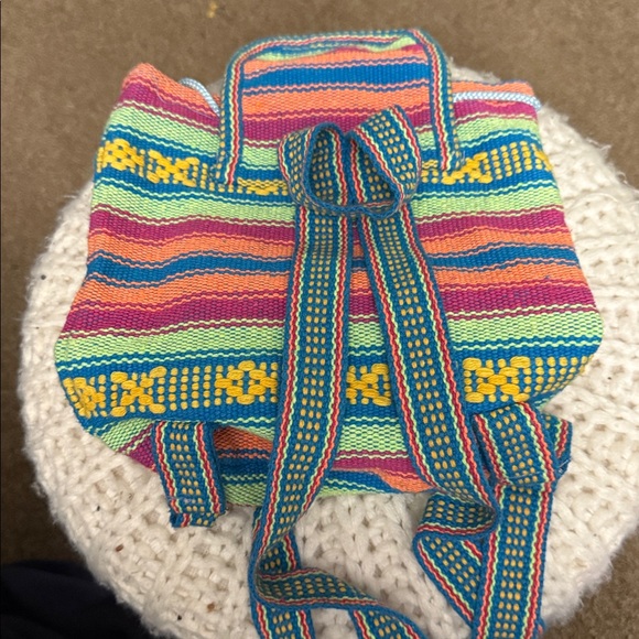 Colorful Striped Backpack - Picture 3 of 3